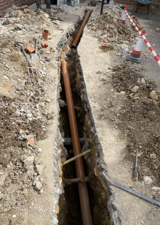 drainage pipe work