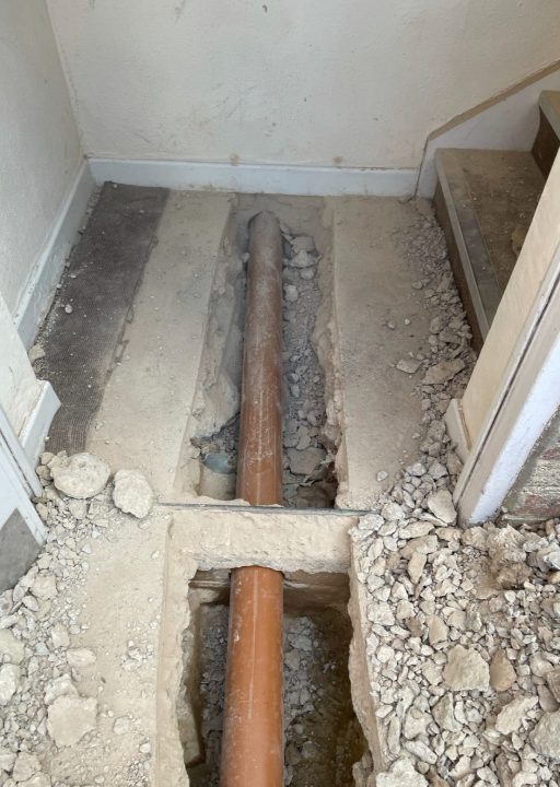 drainage pipe work