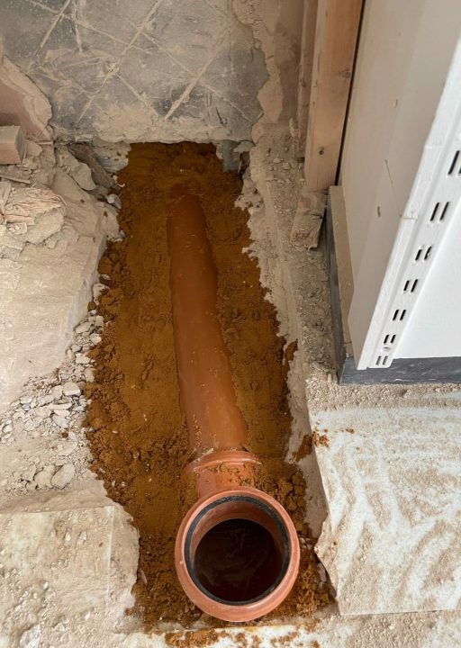 drainage pipe work